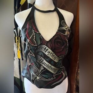 Authentic Harley, Davidson, leather halter